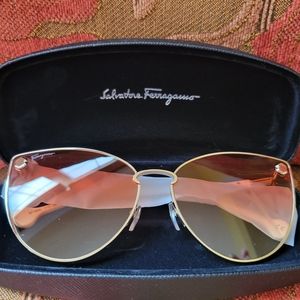 Salvatore Ferragamo Orange Gradient Sunglasses